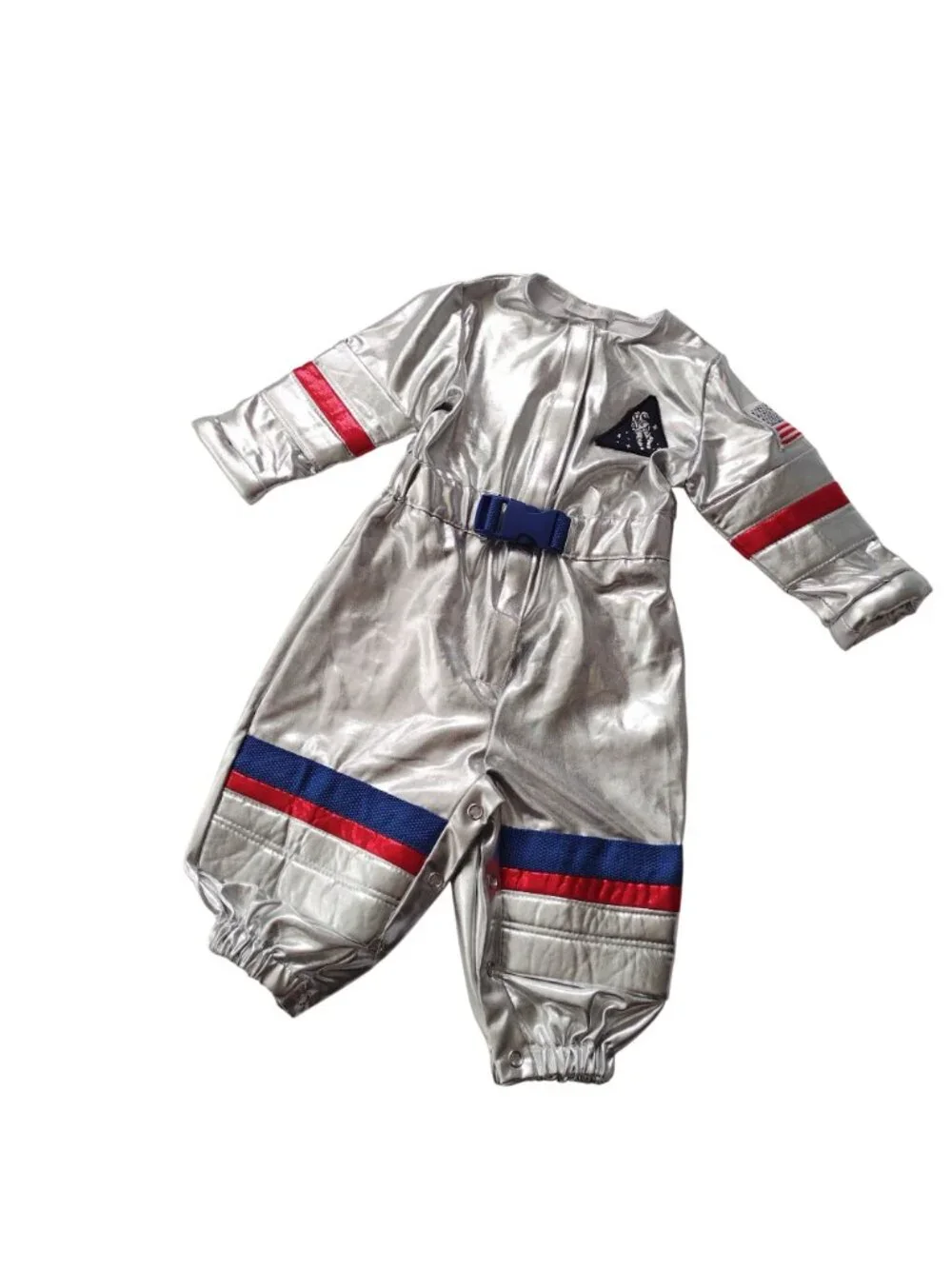 Pottery Barn Kids Astronaut Costume 6-12m Metallic Silver Space Theme Outfit - Picture 10 of 10
